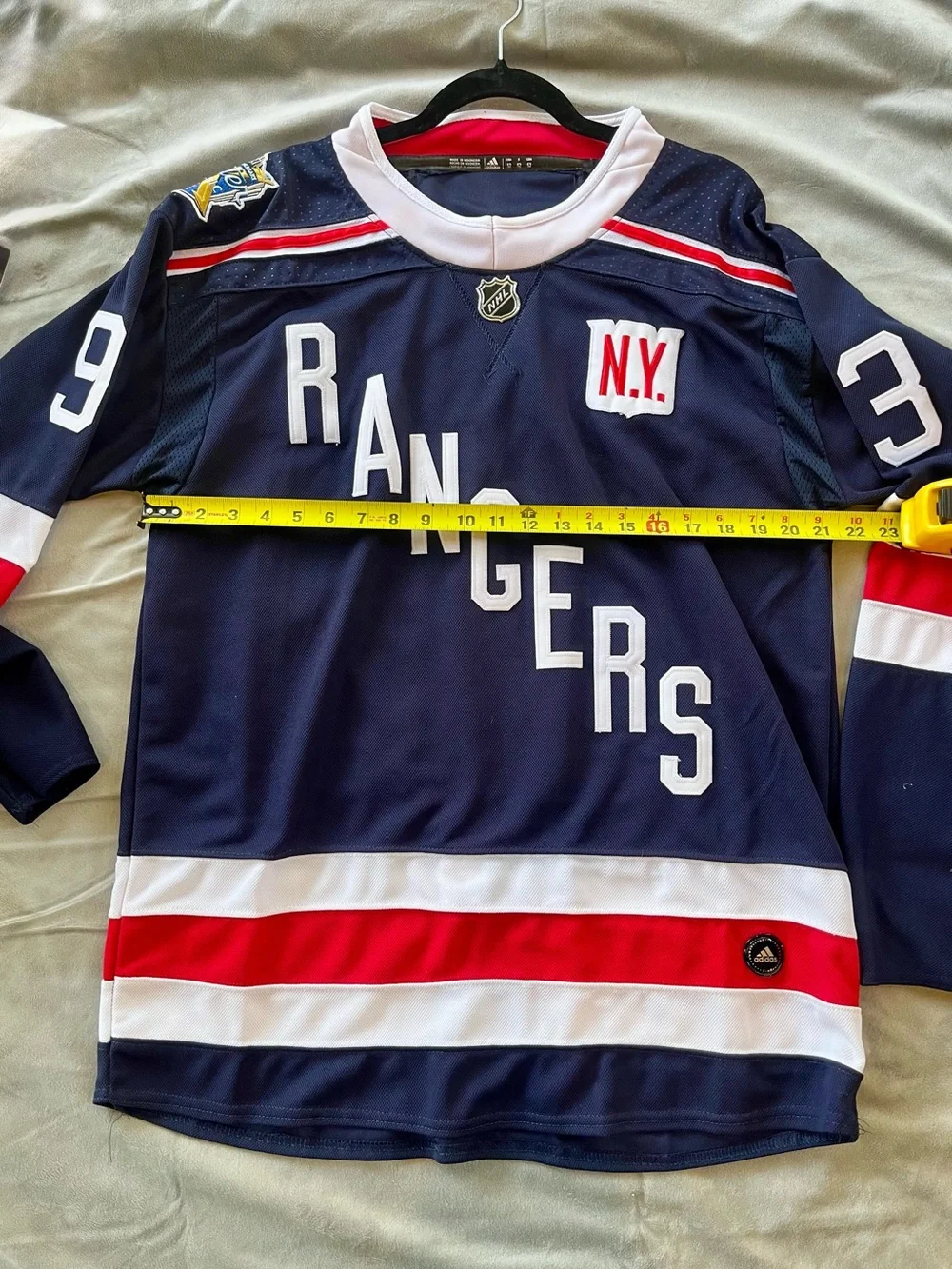 adidas New York Rangers Navy Blue Red White Hockey Jersey
